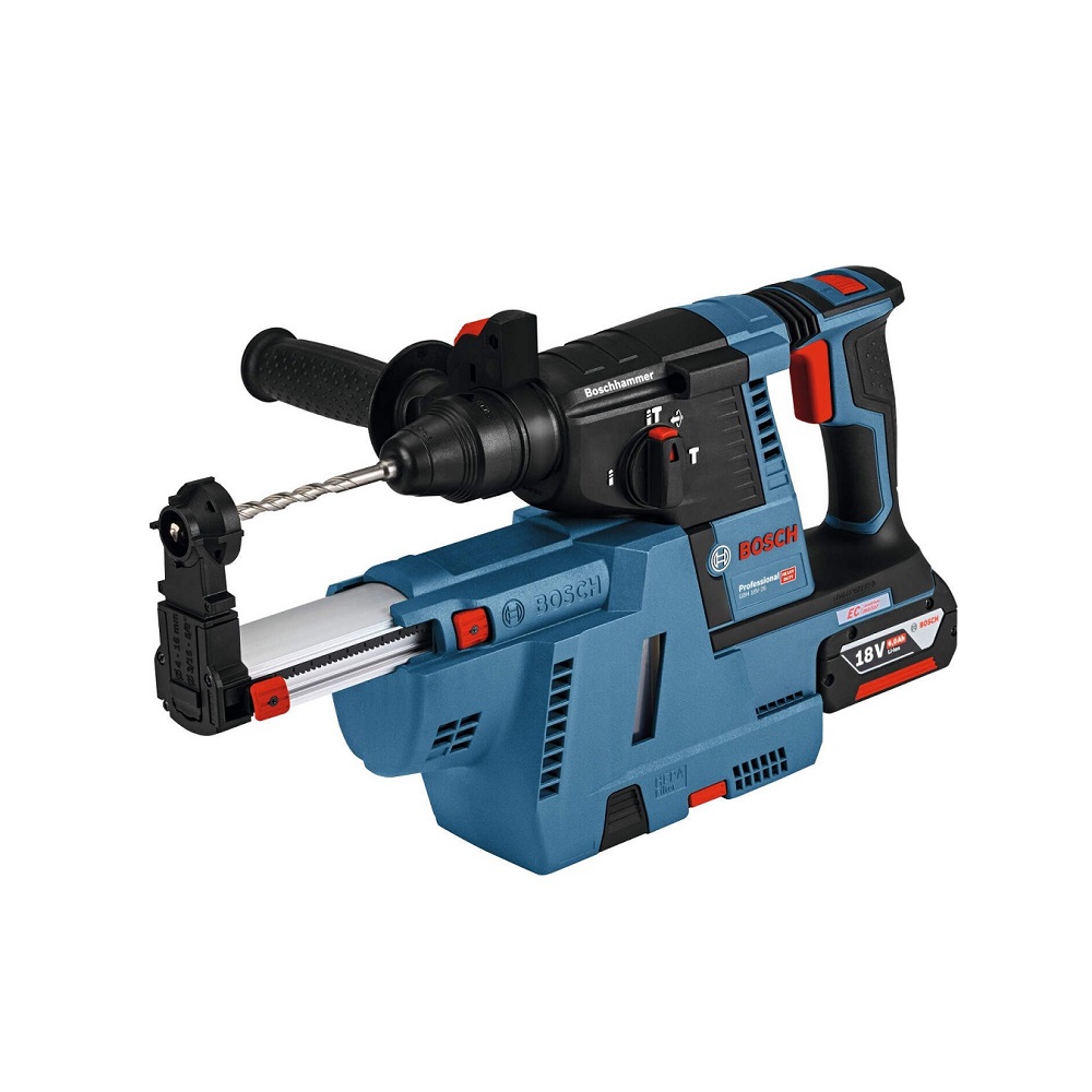 Akumulatorski elektro-pneumatski čekić / bušilica GBH 18V-26 + GDE 18V-16 (0611909005) BOSCH