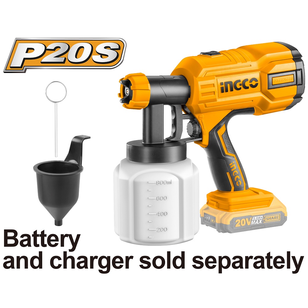 INGCO Lithium-ion pistolj za farbanje CSGLI2001 - Image 2