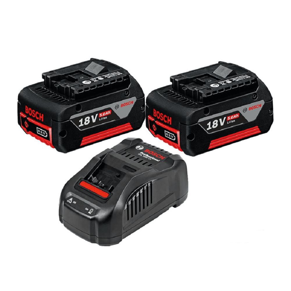 Bosch Početni set 2 x GBA 18V 5.0 Ah + GAL 1880 CV Professional (1600A00B8J)