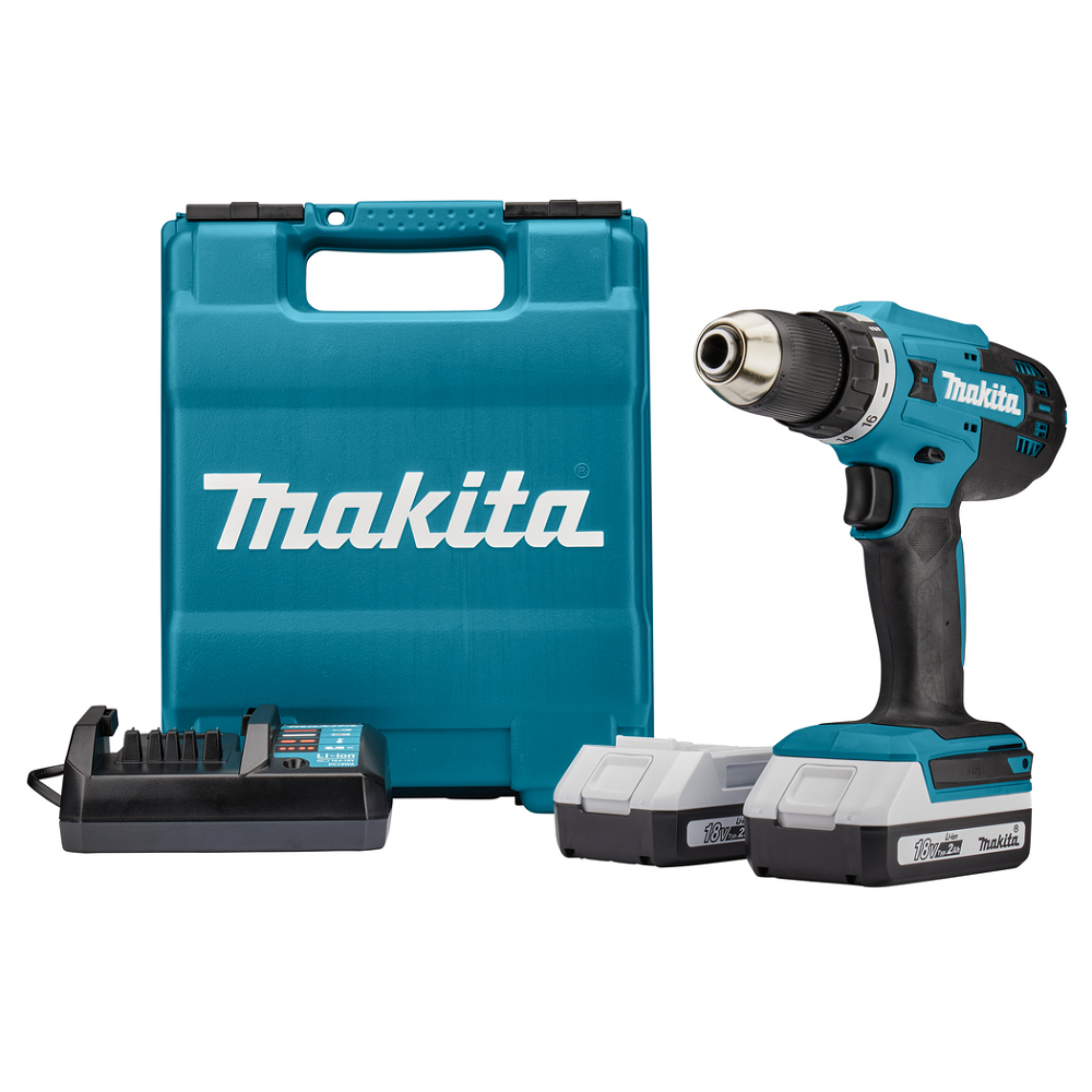 Akumulatorska bušilica - odvrtač Makita; 18VG; 2x2,0 Ah + kofer (DF488DWAE)