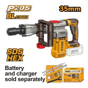 SUPER INGCO Akumulatorski čekić za rušenje