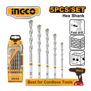 AKDB6055 SET HEX BURGIJA ZA BETON 5/1 SUPER INGCO