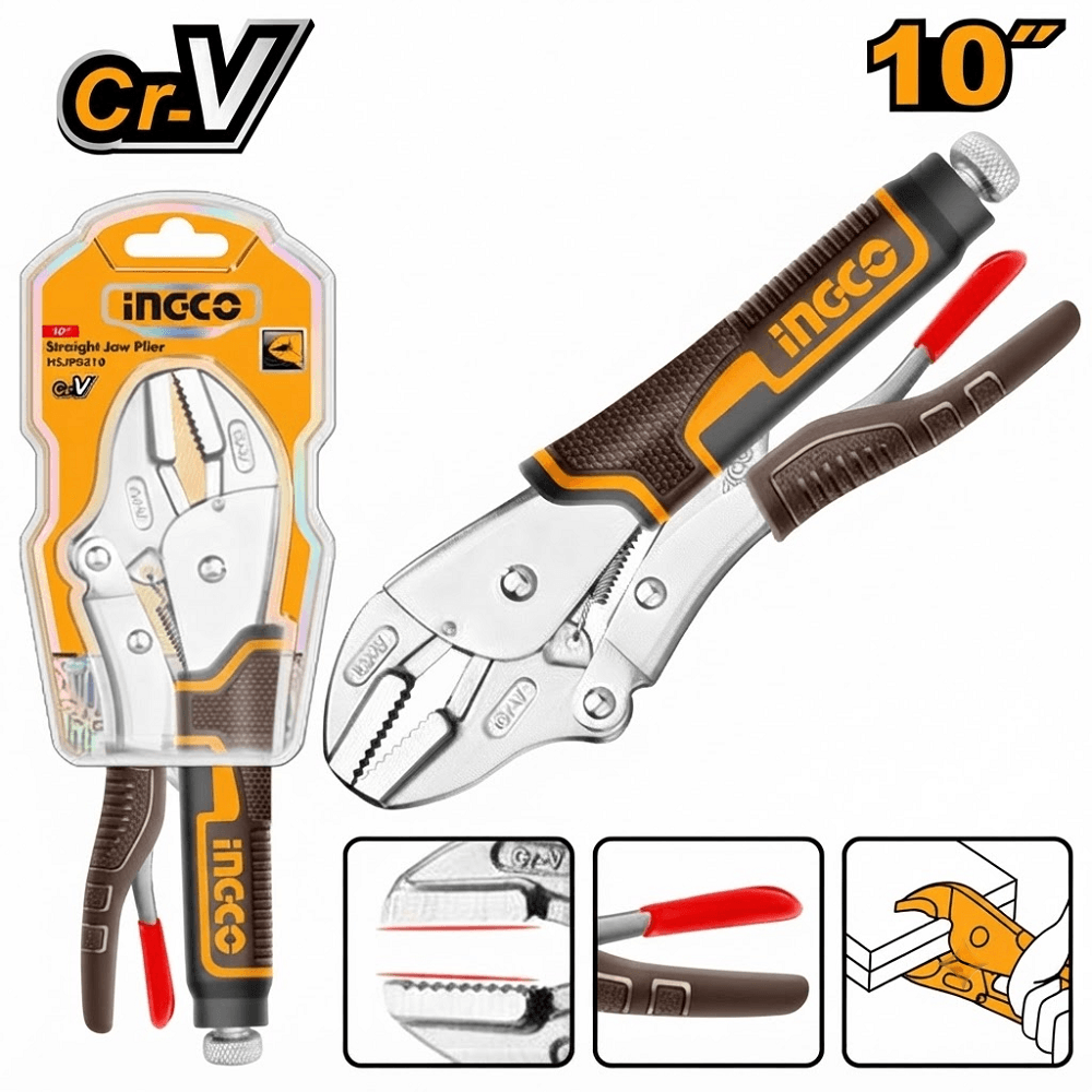 HSJP0210 PRAVA GRIP KLEŠTA 10″ Cr-V SUPER INGCO